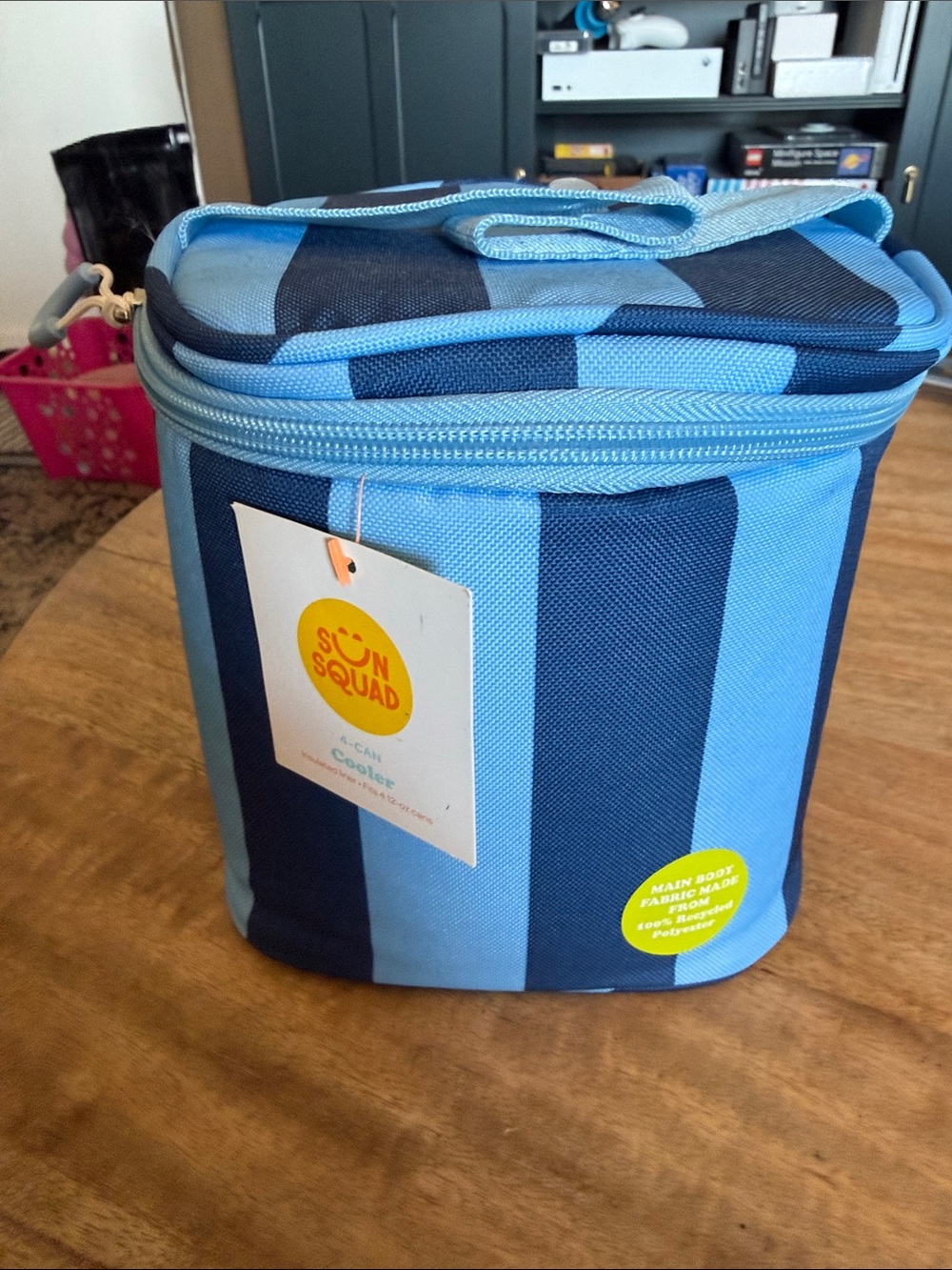 Target NWT Blue Striped Cooler Bag